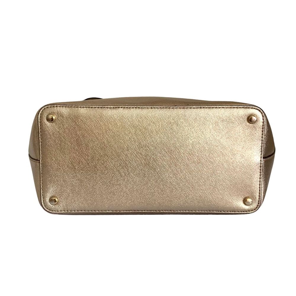 Kate Spade Cedar Street Harmony Gold Leather Tote Shoulder Bag - Picture 6 of 14